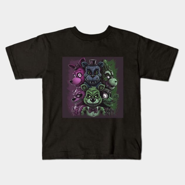 Five Nights At Freddy's Kids T-Shirt by  El-Aal